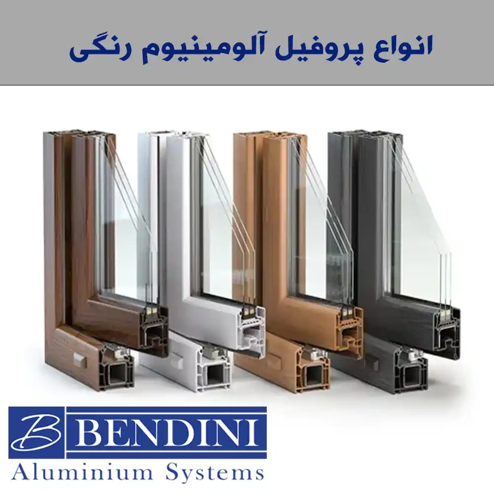 انواع پروفیل آلومینیوم رنگی
